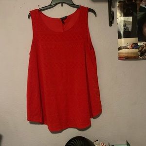 Red New Directions tank top